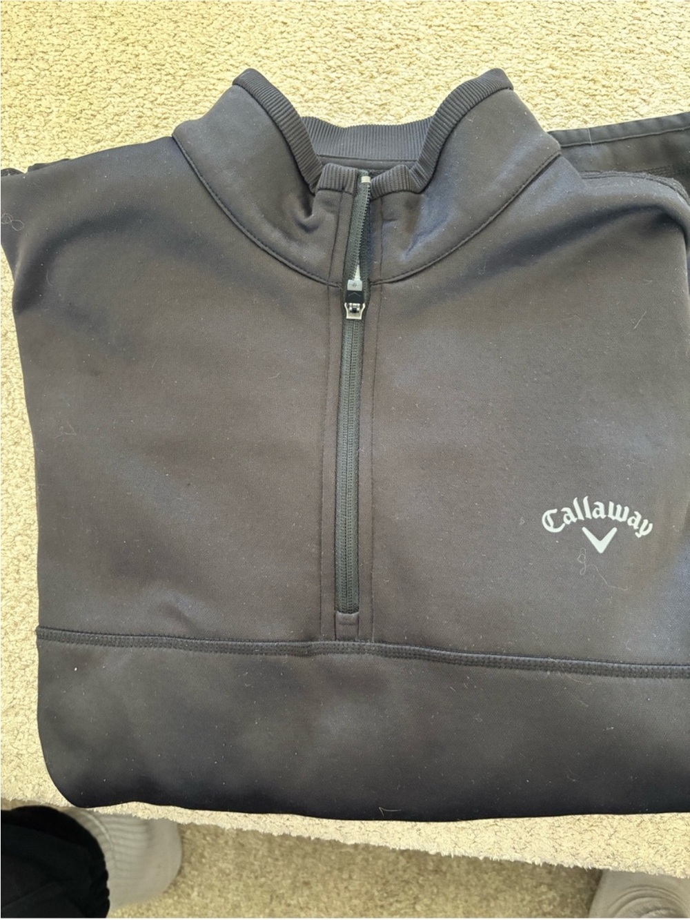 Callaway Men’s Black Half-Zip Performance Pullover